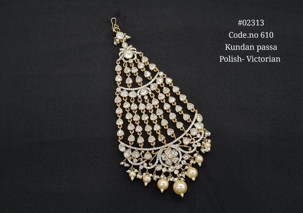 Kundan Passa 02313 - KRISHNA'S SWETA JEWELLERY