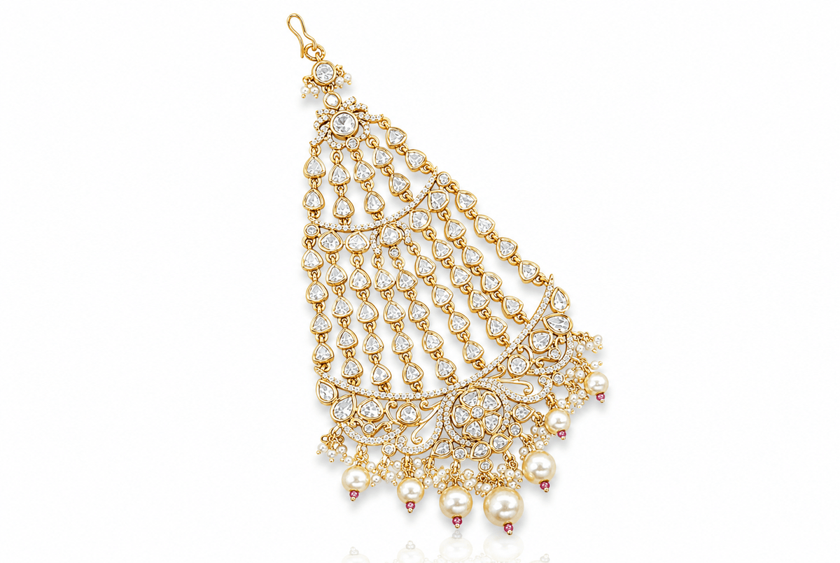 Kundan Passa 02313 - KRISHNA'S SWETA JEWELLERY