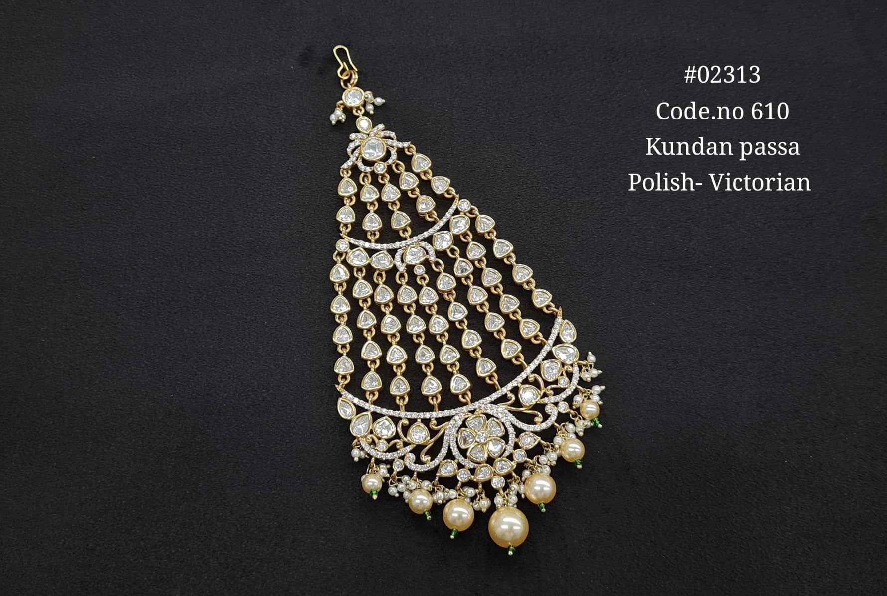 Kundan Passa 02313 - KRISHNA'S SWETA JEWELLERY