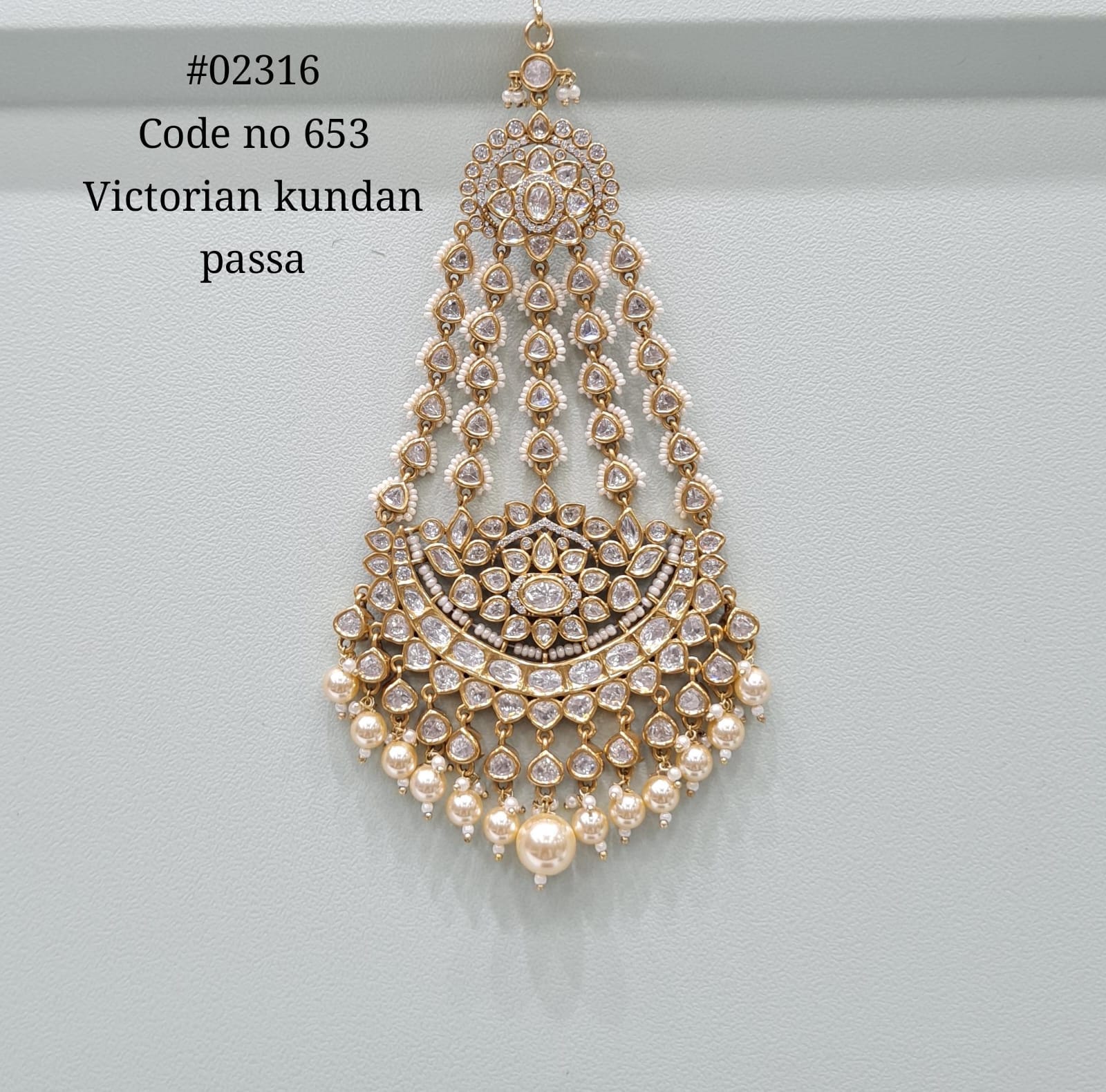 Kundan Passa 02316 - KRISHNA'S SWETA JEWELLERY