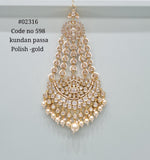 Kundan Passa 02316 - KRISHNA'S SWETA JEWELLERY