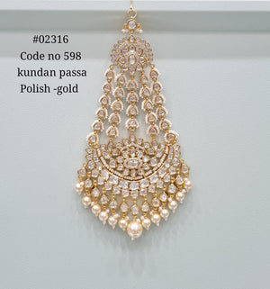 Kundan Passa 02316 - KRISHNA'S SWETA JEWELLERY