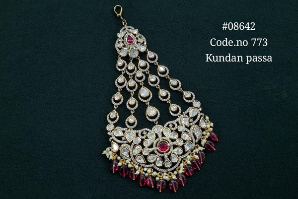Kundan Passa 08642 - KRISHNA'S SWETA JEWELLERY