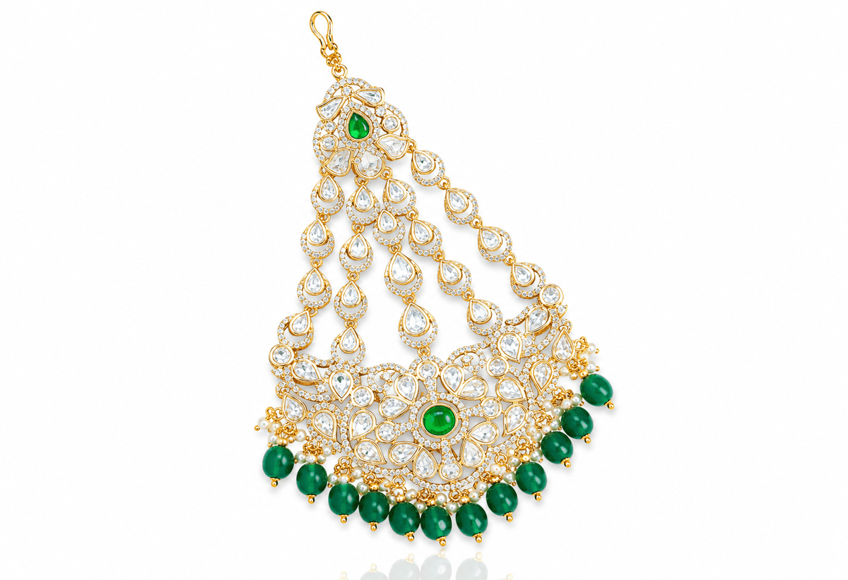 Kundan Passa 08642 - KRISHNA'S SWETA JEWELLERY