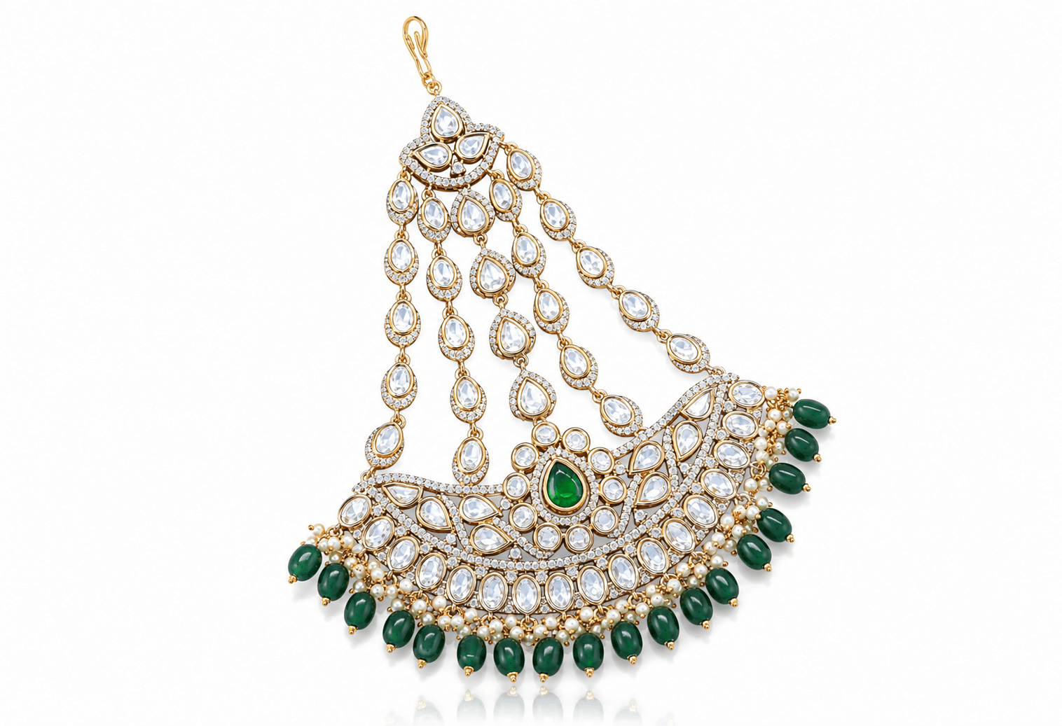 Kundan Passa 08948 - KRISHNA'S SWETA JEWELLERY