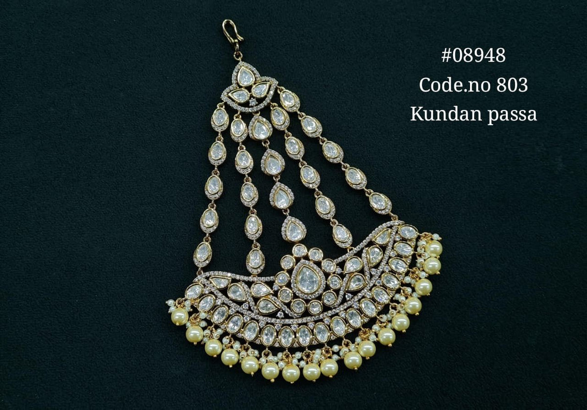 Kundan Passa 08948 - KRISHNA'S SWETA JEWELLERY