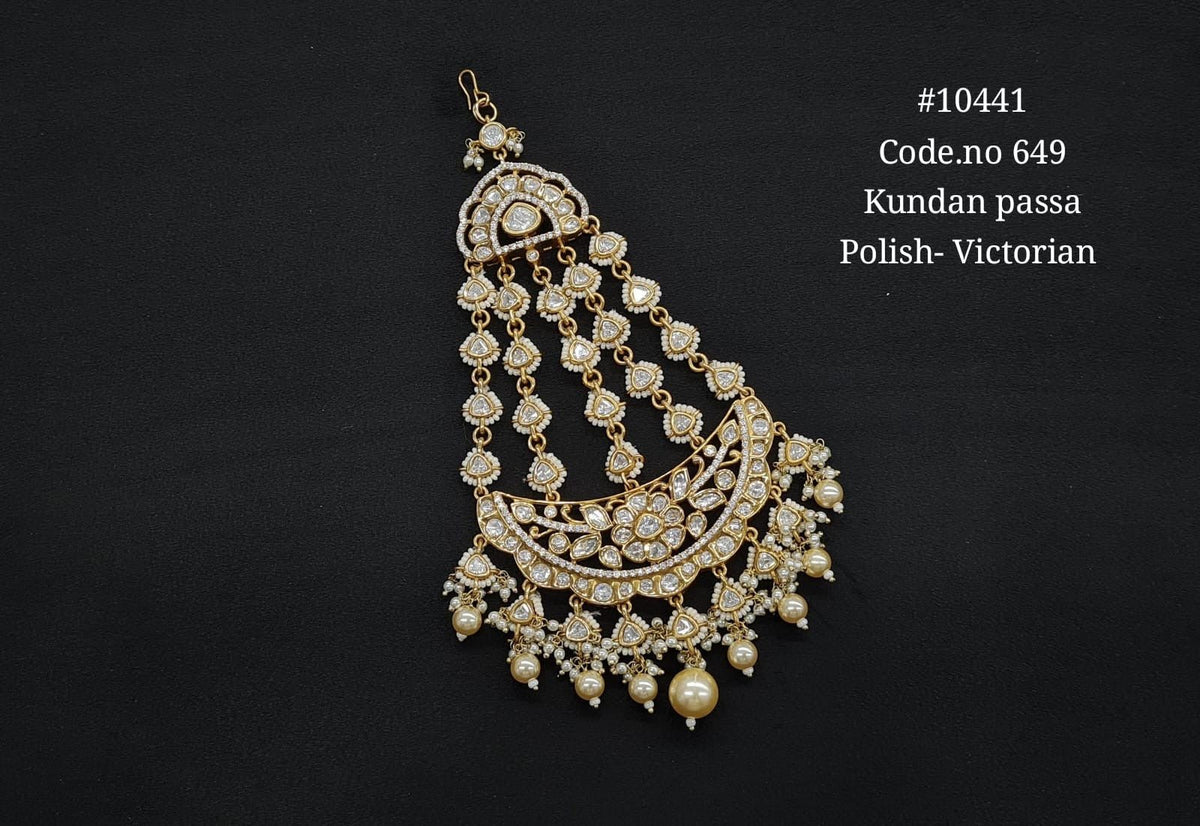 Kundan Passa 10441 - KRISHNA'S SWETA JEWELLERY