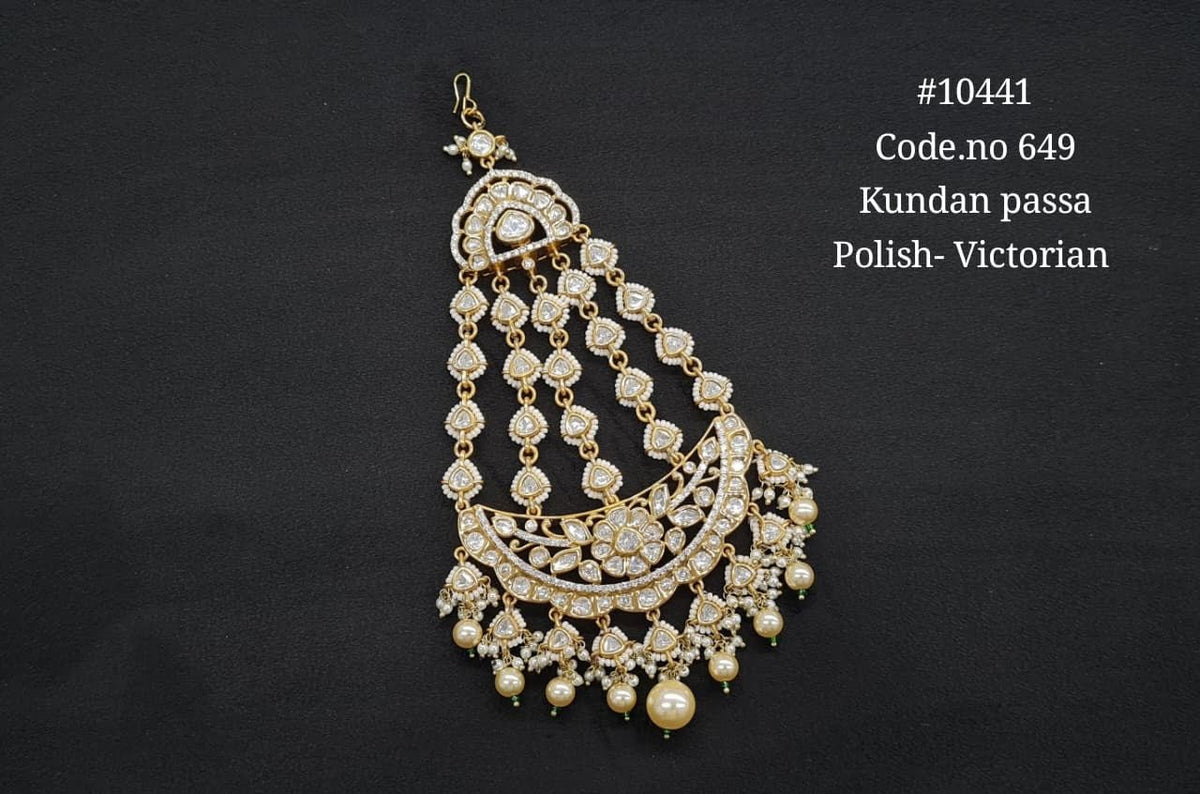 Kundan Passa 10441 - KRISHNA'S SWETA JEWELLERY