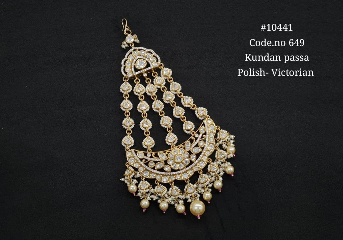 Kundan Passa 10441 - KRISHNA'S SWETA JEWELLERY