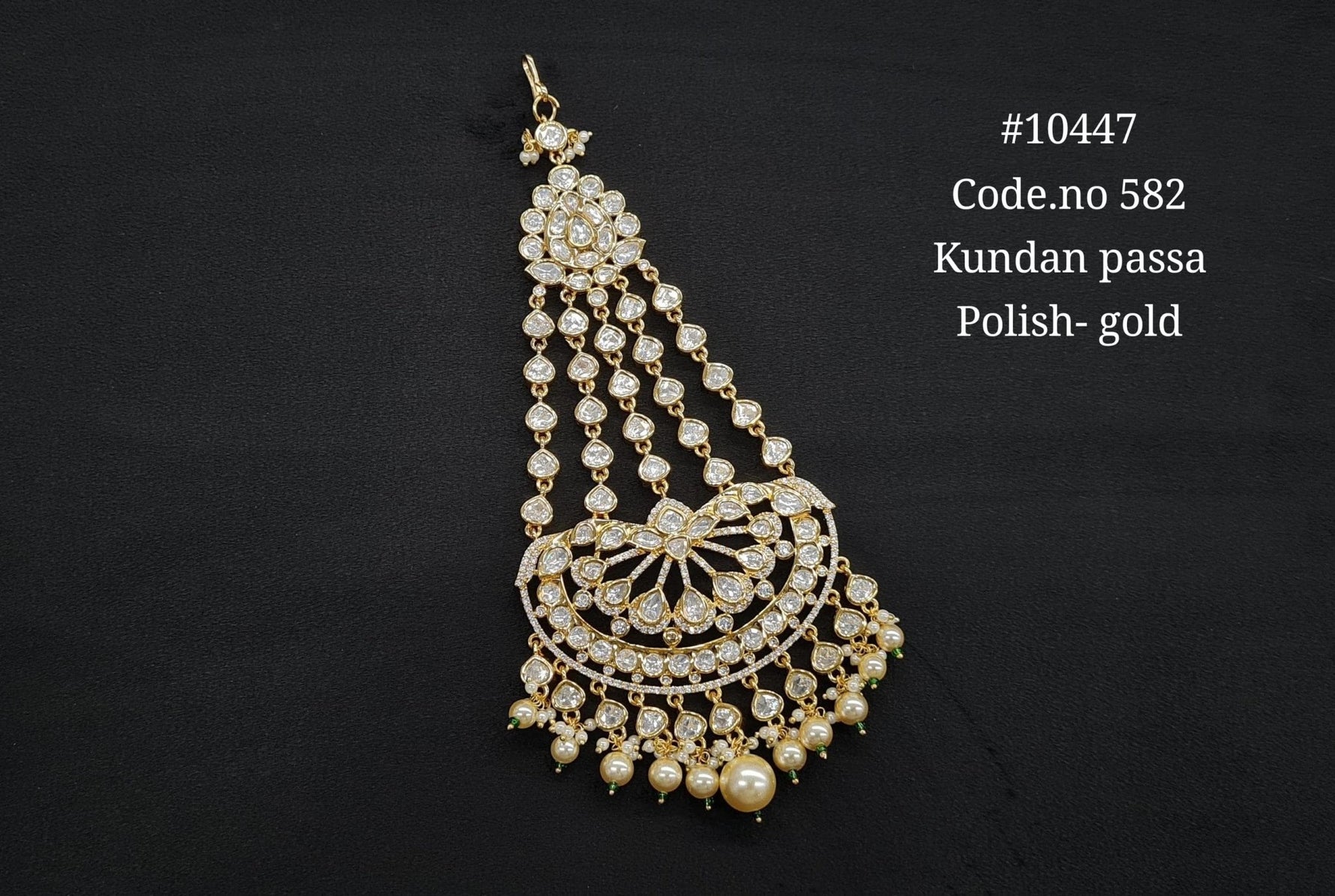 Kundan Passa 10447 - KRISHNA'S SWETA JEWELLERY
