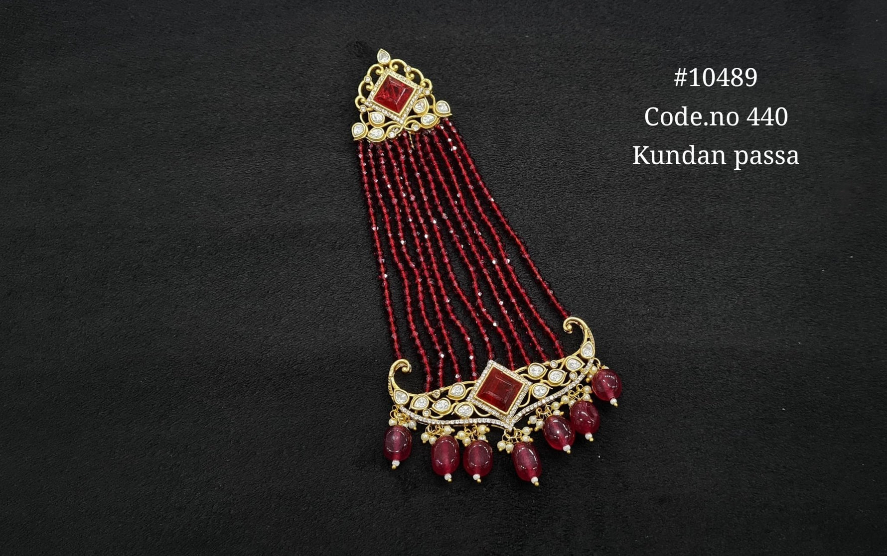 Kundan Passa 10489 - KRISHNA'S SWETA JEWELLERY
