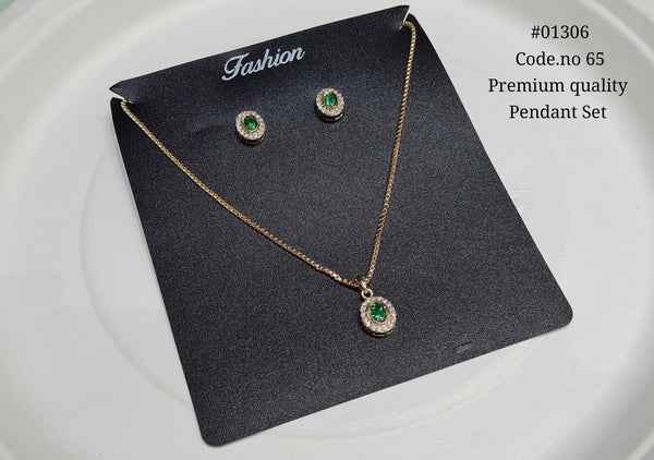 Kundan Pendant 01306 - KRISHNA'S SWETA JEWELLERY