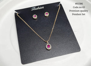 Kundan Pendant 01306 - KRISHNA'S SWETA JEWELLERY