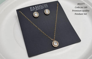 kundan pendant 01377 - KRISHNA'S SWETA JEWELLERY