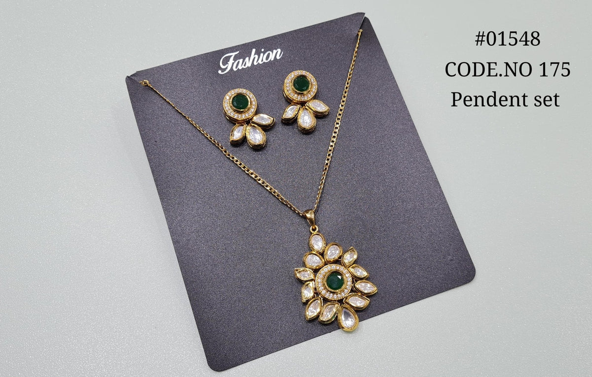 Kundan pendant 01548 - KRISHNA'S SWETA JEWELLERY