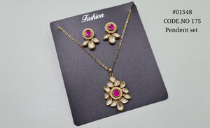 Kundan pendant 01548 - KRISHNA'S SWETA JEWELLERY