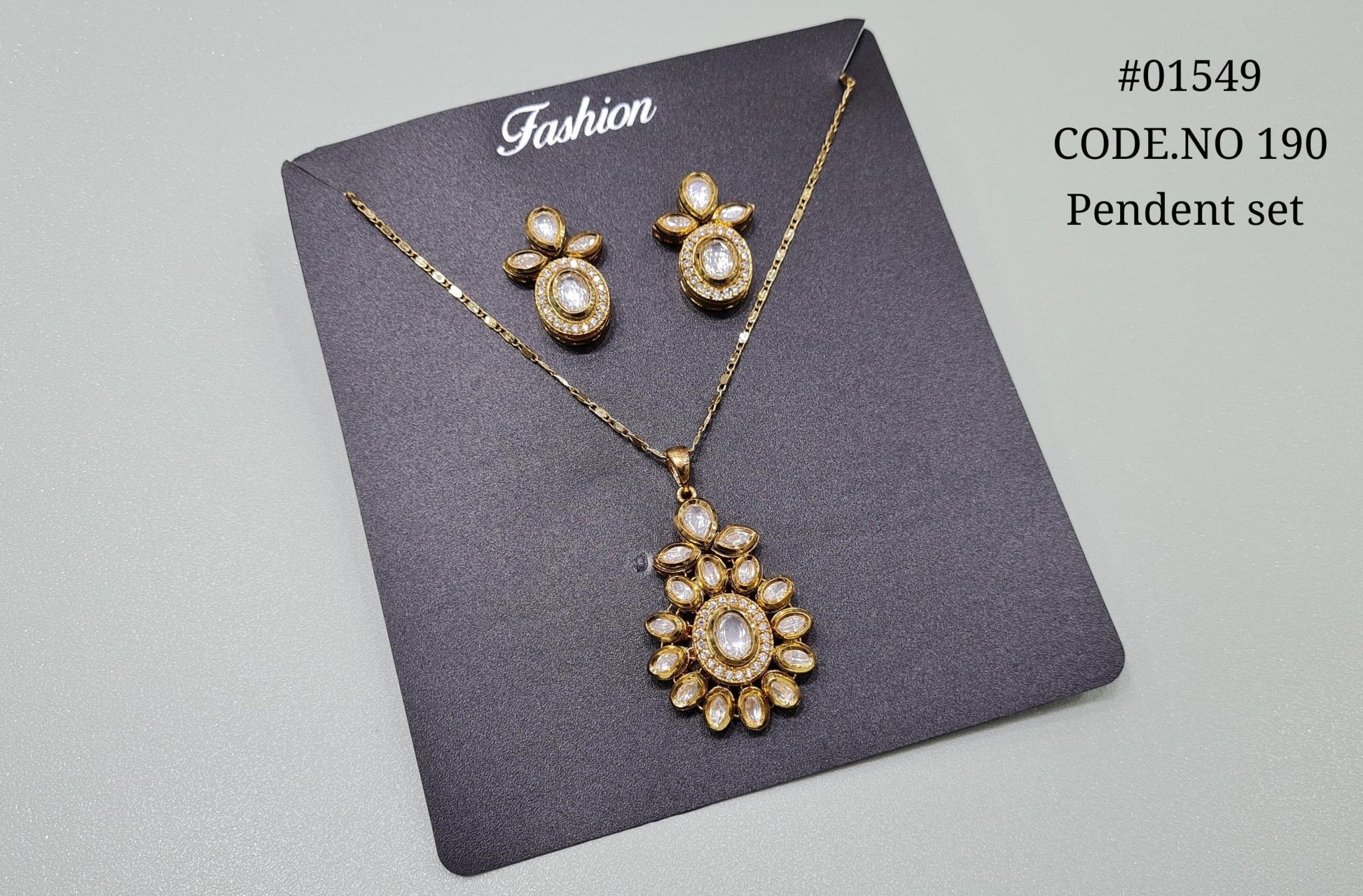 Kundan pendant 01549 - KRISHNA'S SWETA JEWELLERY