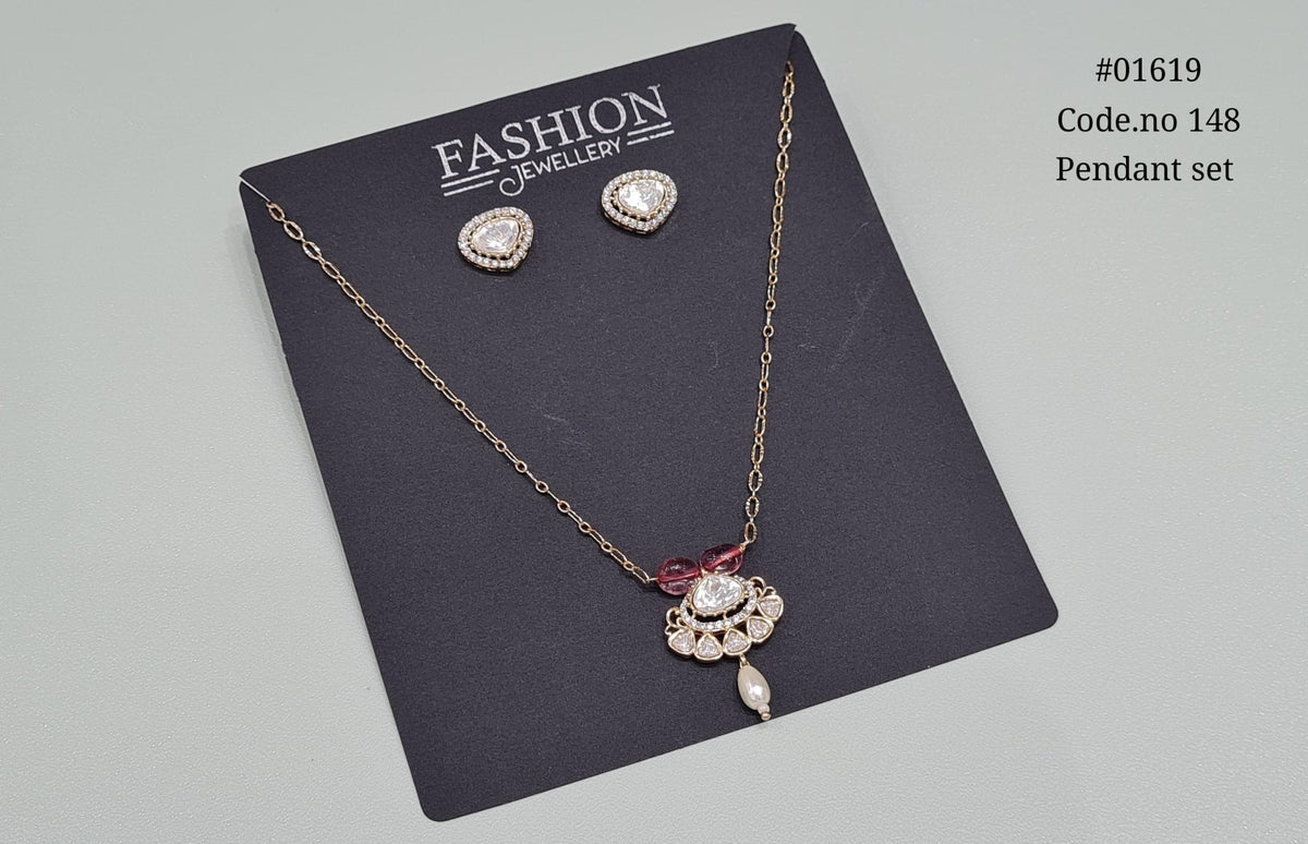 Kundan pendant 01619 - KRISHNA'S SWETA JEWELLERY