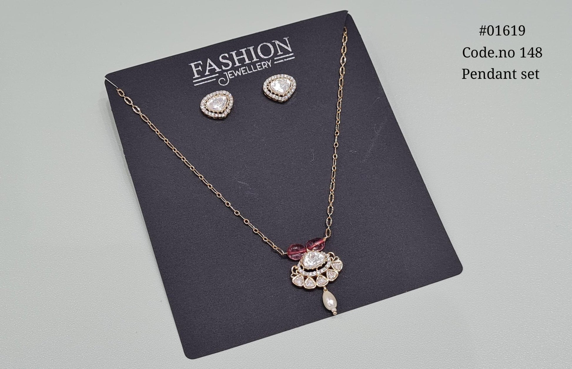 Kundan pendant 01619 - KRISHNA'S SWETA JEWELLERY