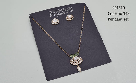 Kundan pendant 01619 - KRISHNA'S SWETA JEWELLERY