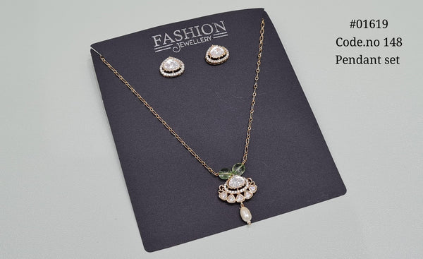 Kundan pendant 01619 - KRISHNA'S SWETA JEWELLERY
