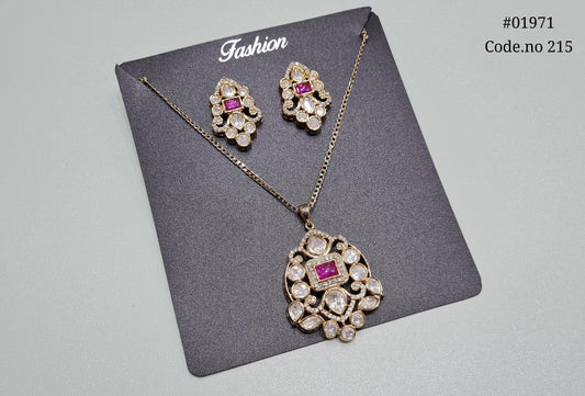 Kundan pendant 01971 - KRISHNA'S SWETA JEWELLERY