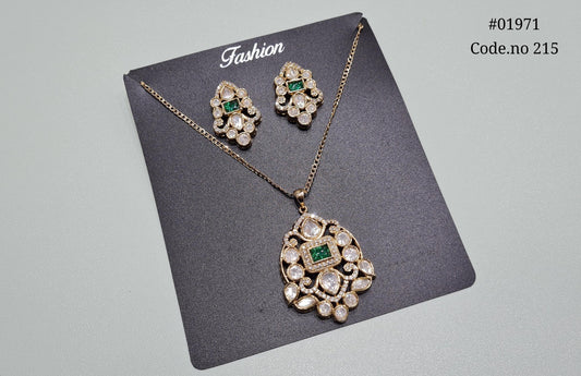 Kundan pendant 01971 - KRISHNA'S SWETA JEWELLERY