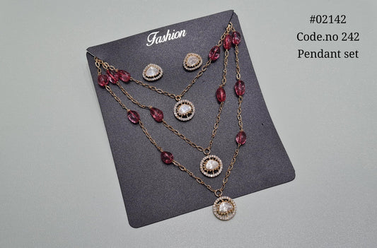 Kundan pendant 02142 - KRISHNA'S SWETA JEWELLERY