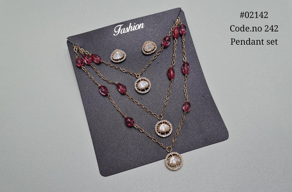 Kundan pendant 02142 - KRISHNA'S SWETA JEWELLERY