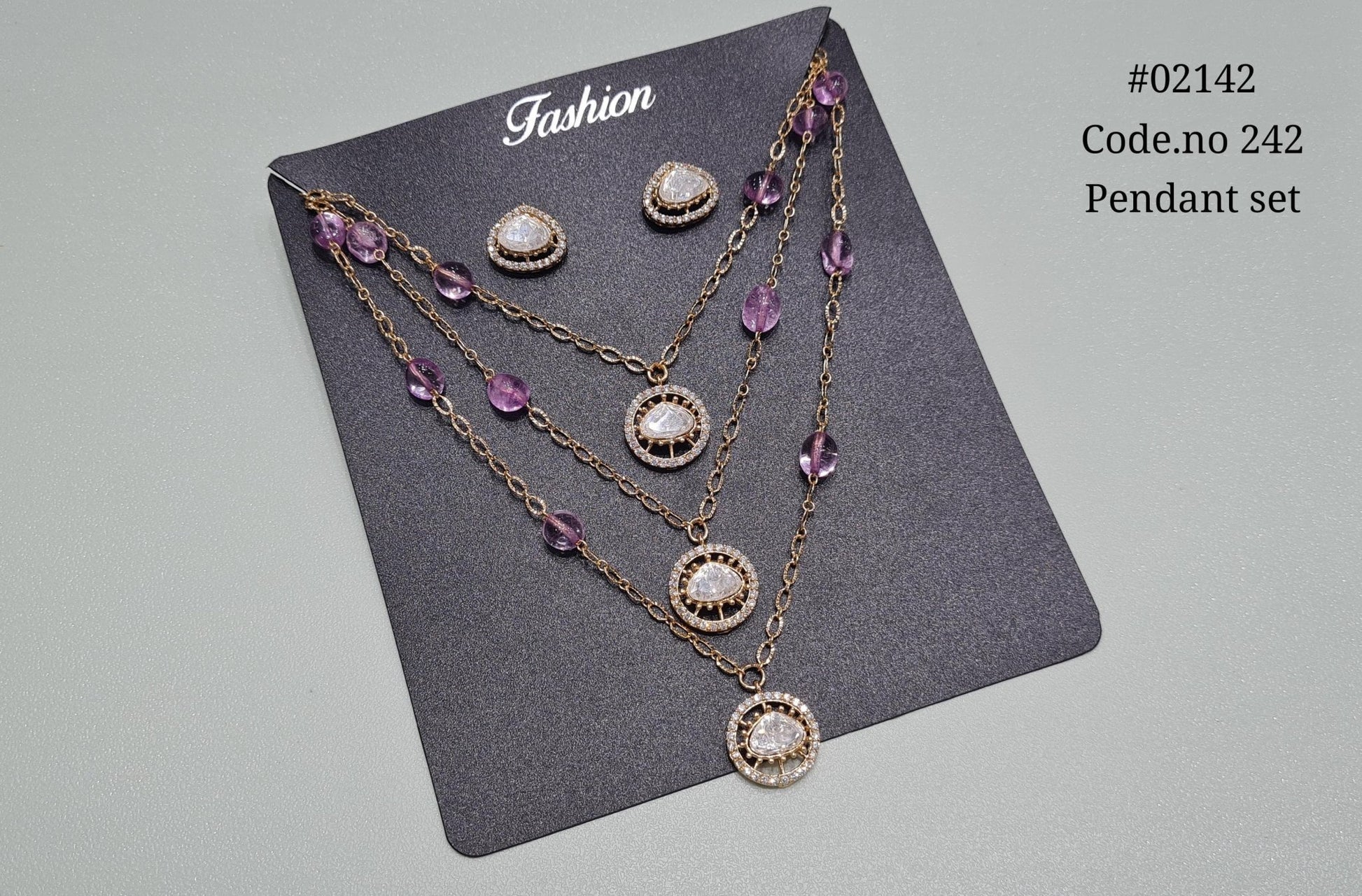 Kundan pendant 02142 - KRISHNA'S SWETA JEWELLERY