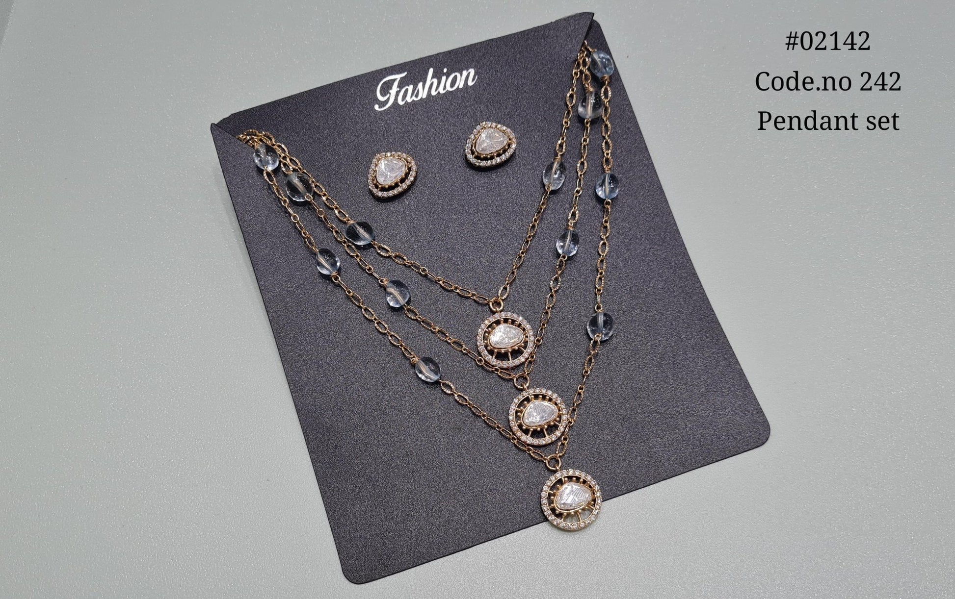 Kundan pendant 02142 - KRISHNA'S SWETA JEWELLERY