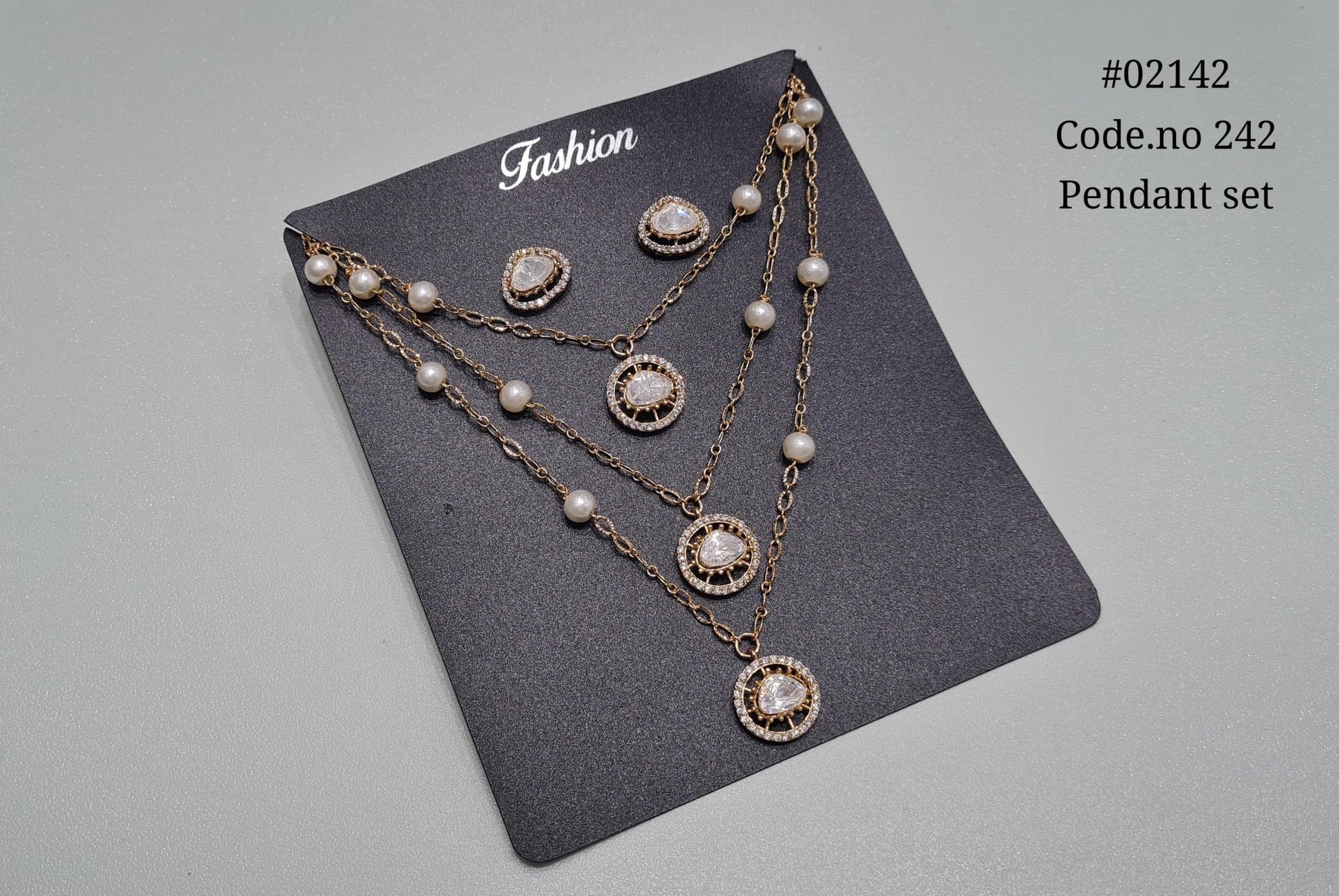 Kundan pendant 02142 - KRISHNA'S SWETA JEWELLERY