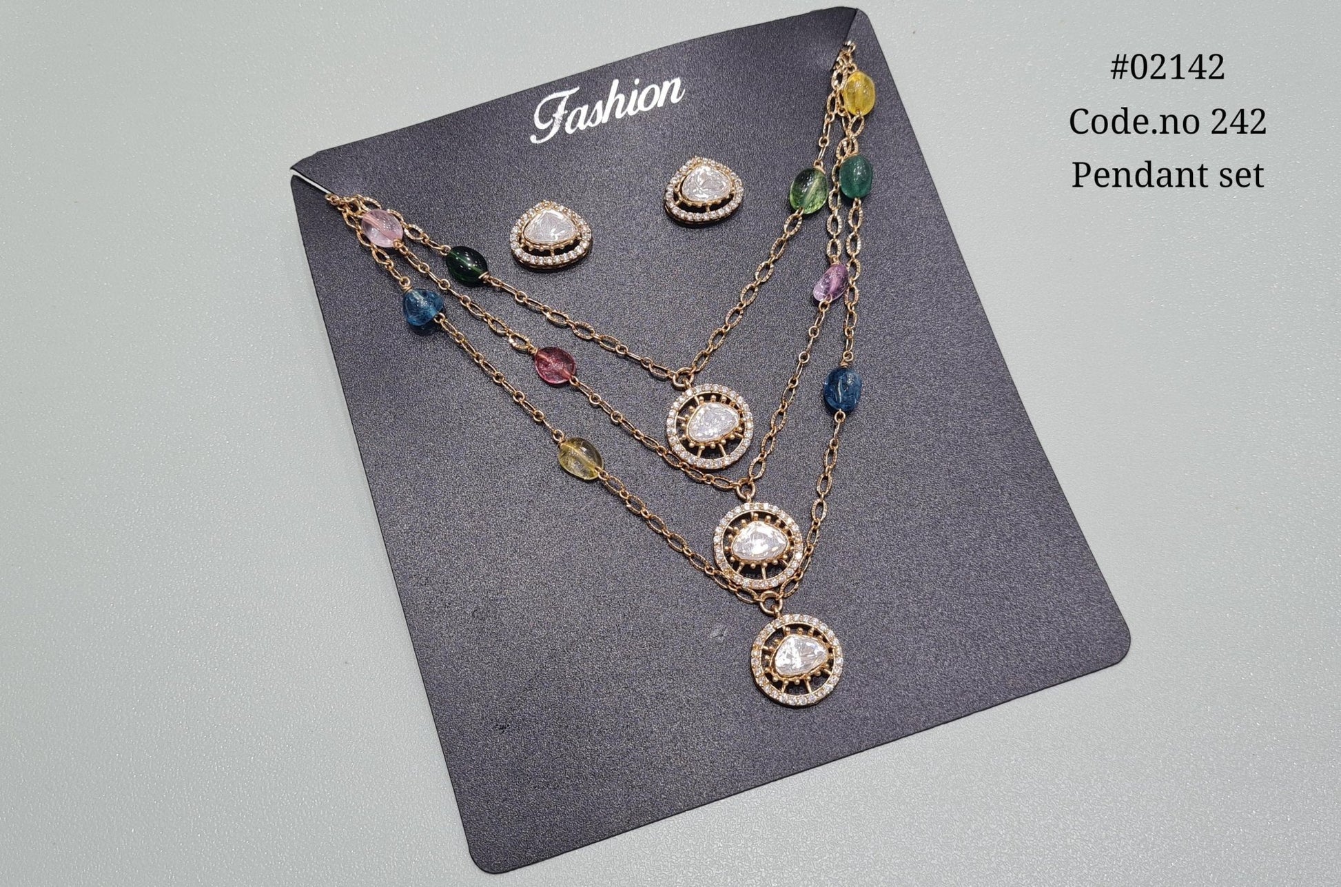 Kundan pendant 02142 - KRISHNA'S SWETA JEWELLERY