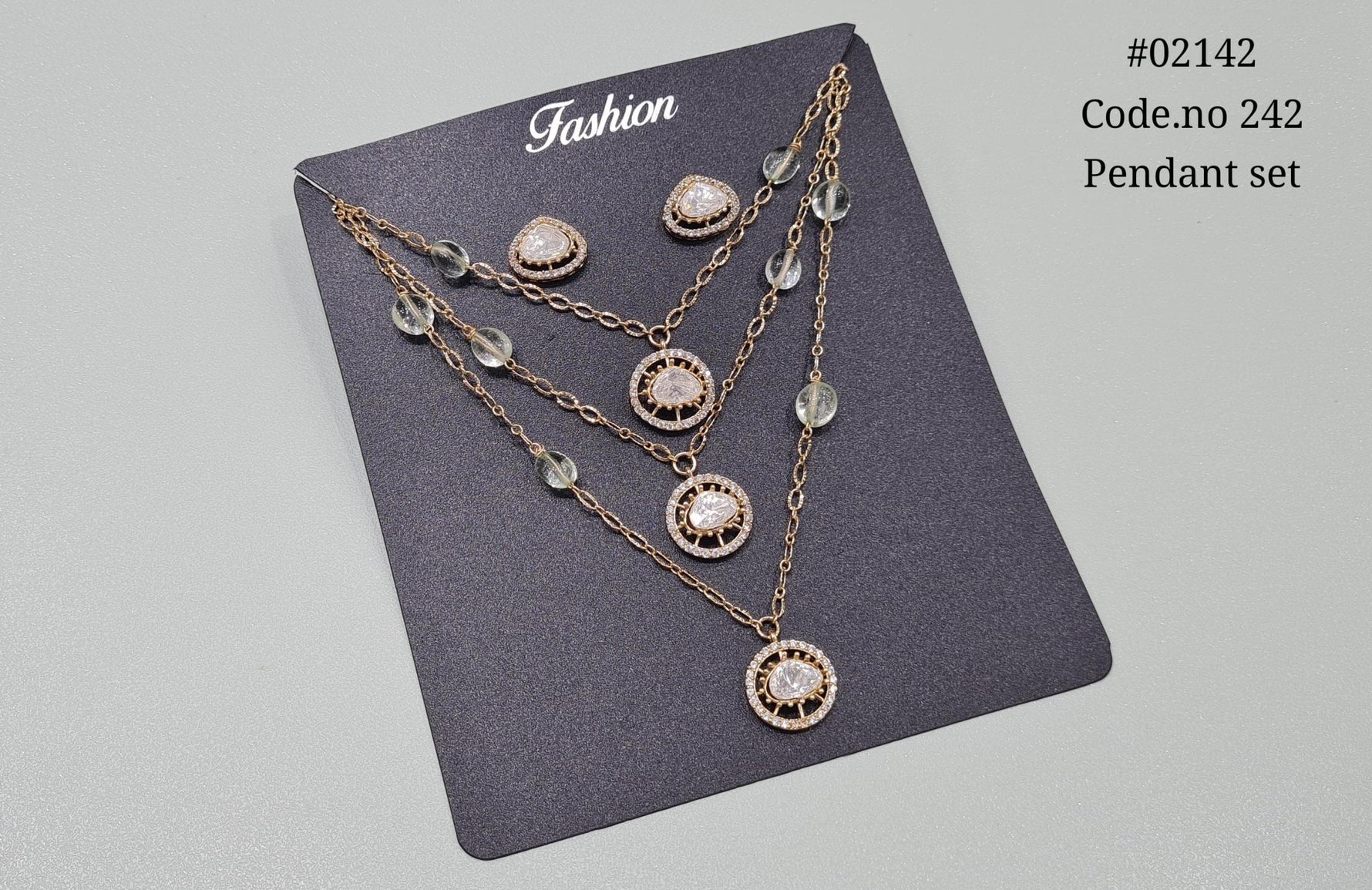 Kundan pendant 02142 - KRISHNA'S SWETA JEWELLERY