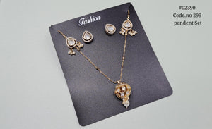 Kundan Pendant 02390 - KRISHNA'S SWETA JEWELLERY