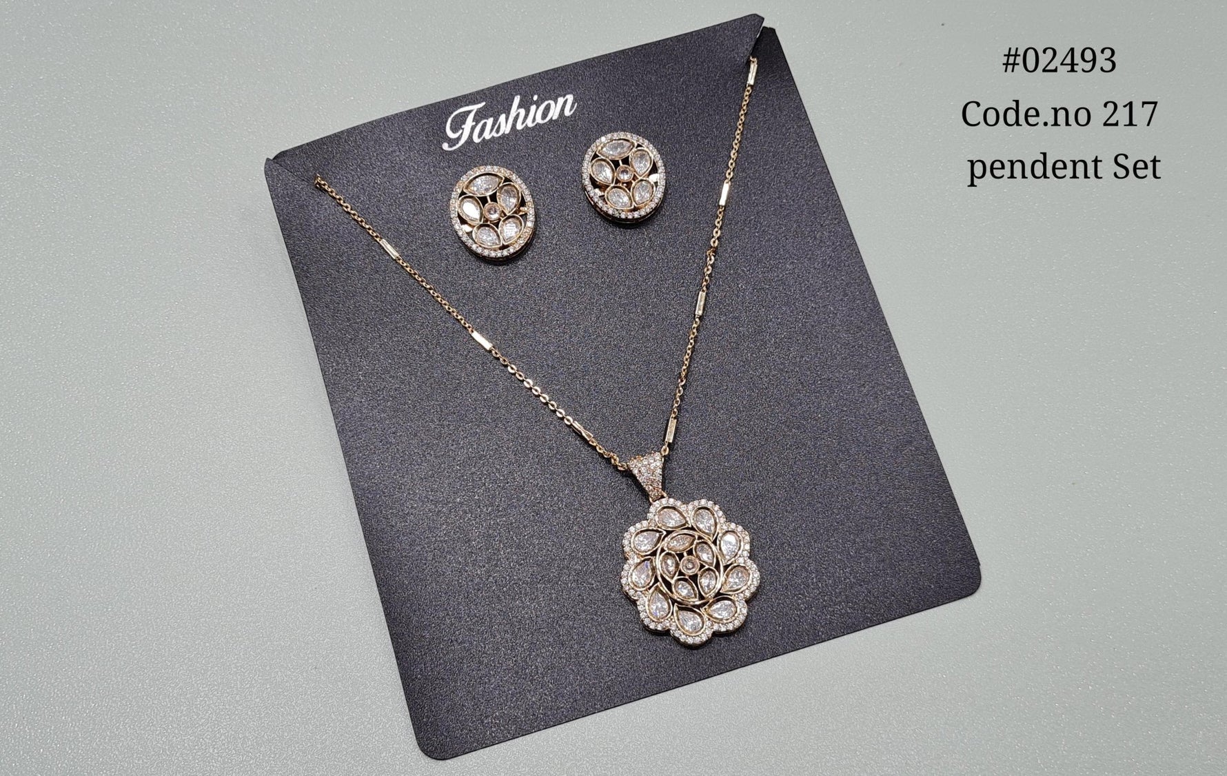 Kundan Pendant 02493 - KRISHNA'S SWETA JEWELLERY