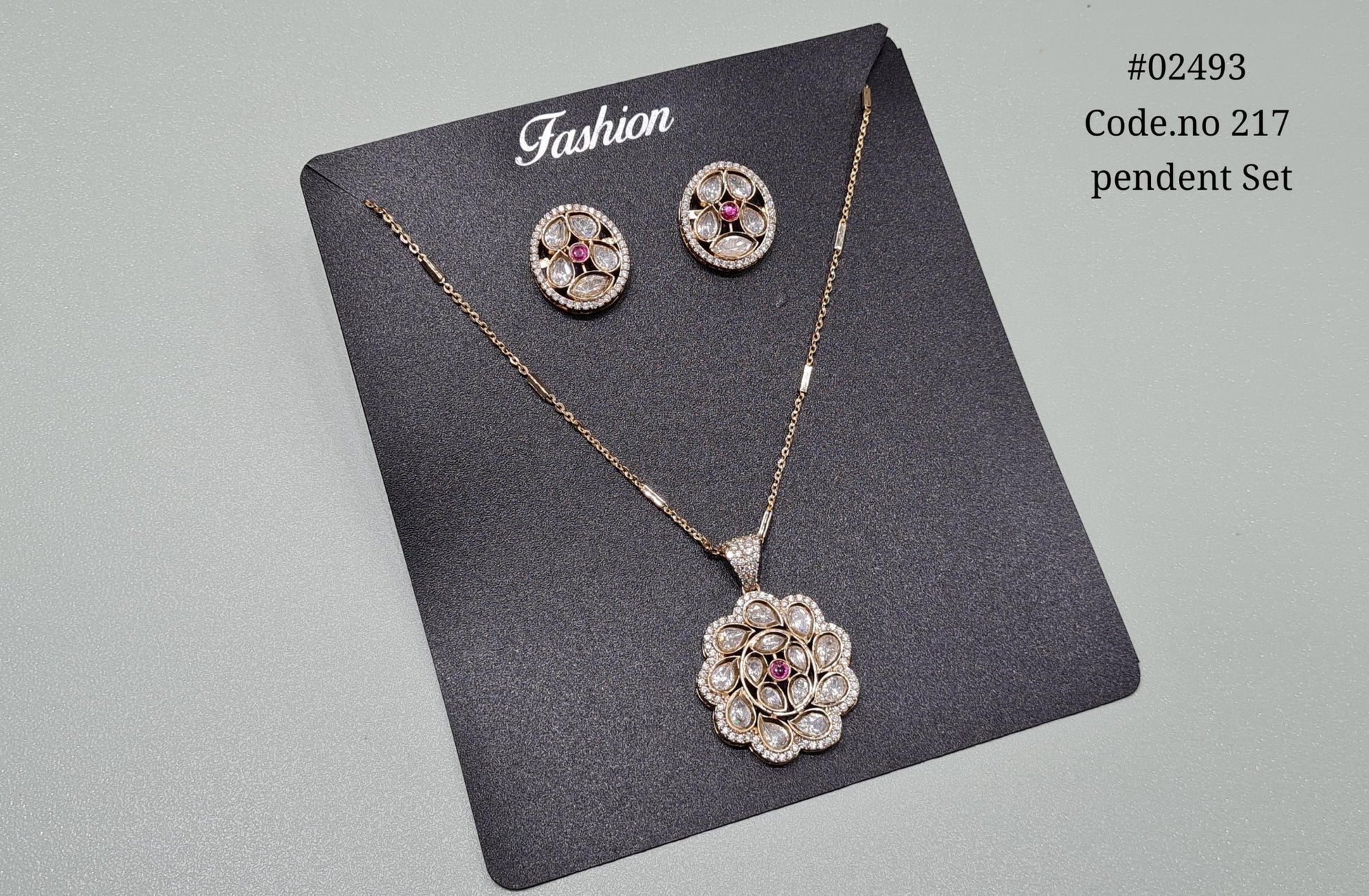 Kundan Pendant 02493 - KRISHNA'S SWETA JEWELLERY