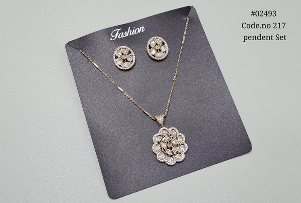 Kundan Pendant 02493 - KRISHNA'S SWETA JEWELLERY