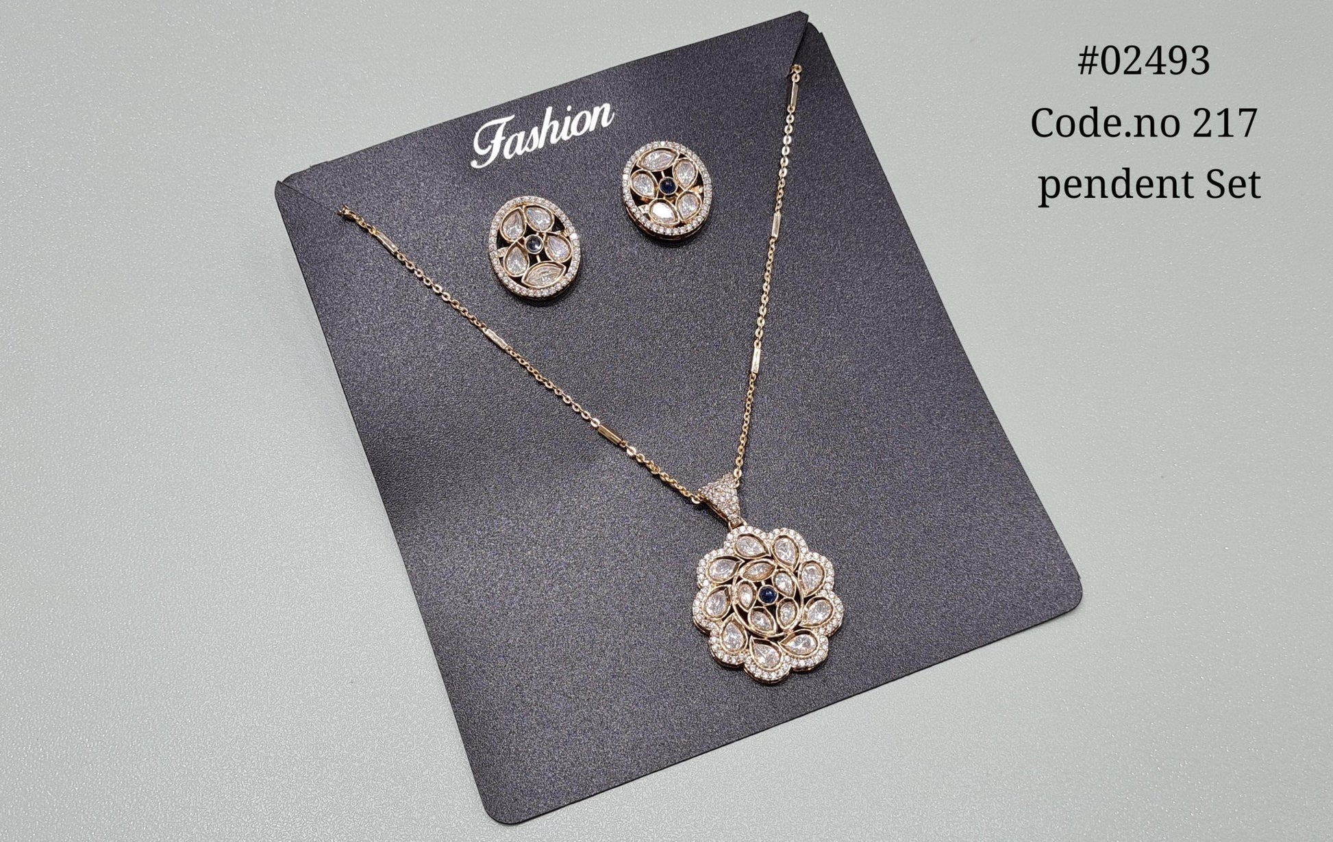 Kundan Pendant 02493 - KRISHNA'S SWETA JEWELLERY