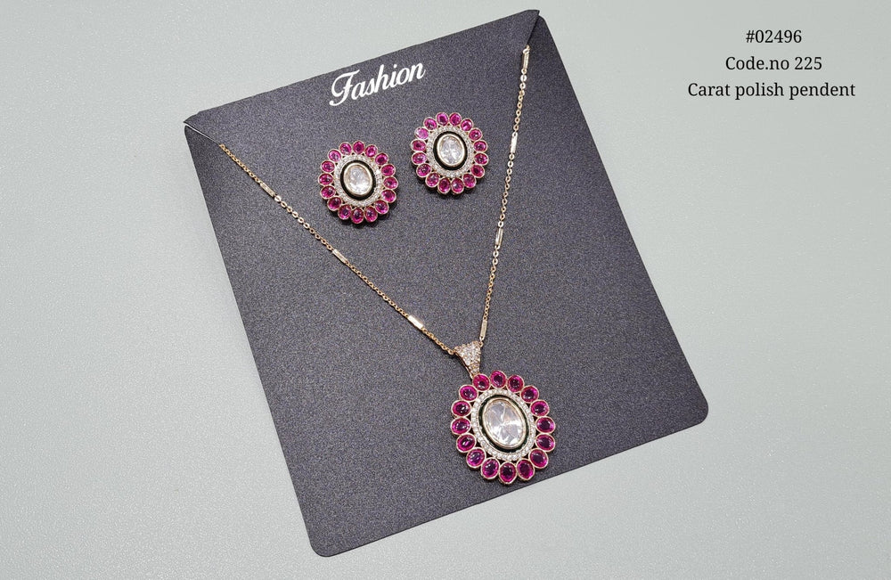 Kundan pendant 02496 - KRISHNA'S SWETA JEWELLERY