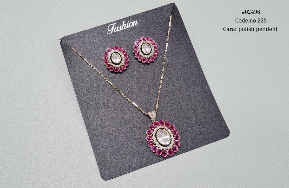 Kundan pendant 02496 - KRISHNA'S SWETA JEWELLERY