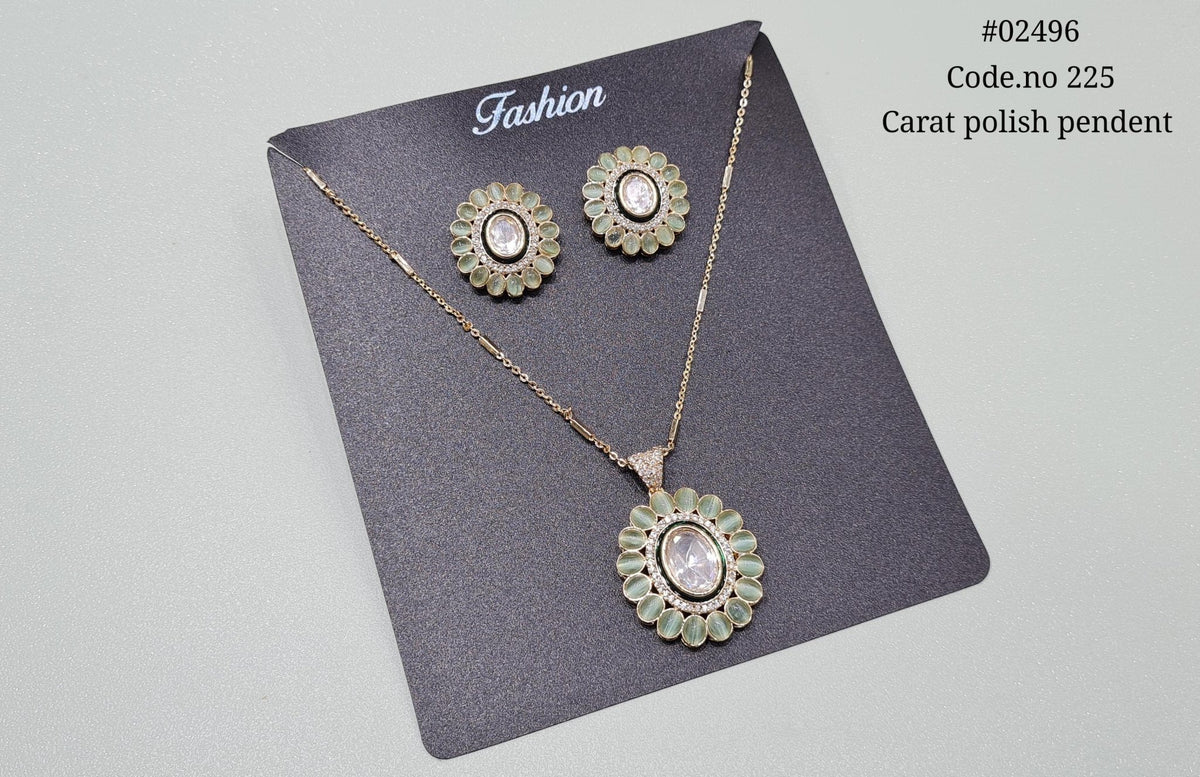 Kundan pendant 02496 - KRISHNA'S SWETA JEWELLERY