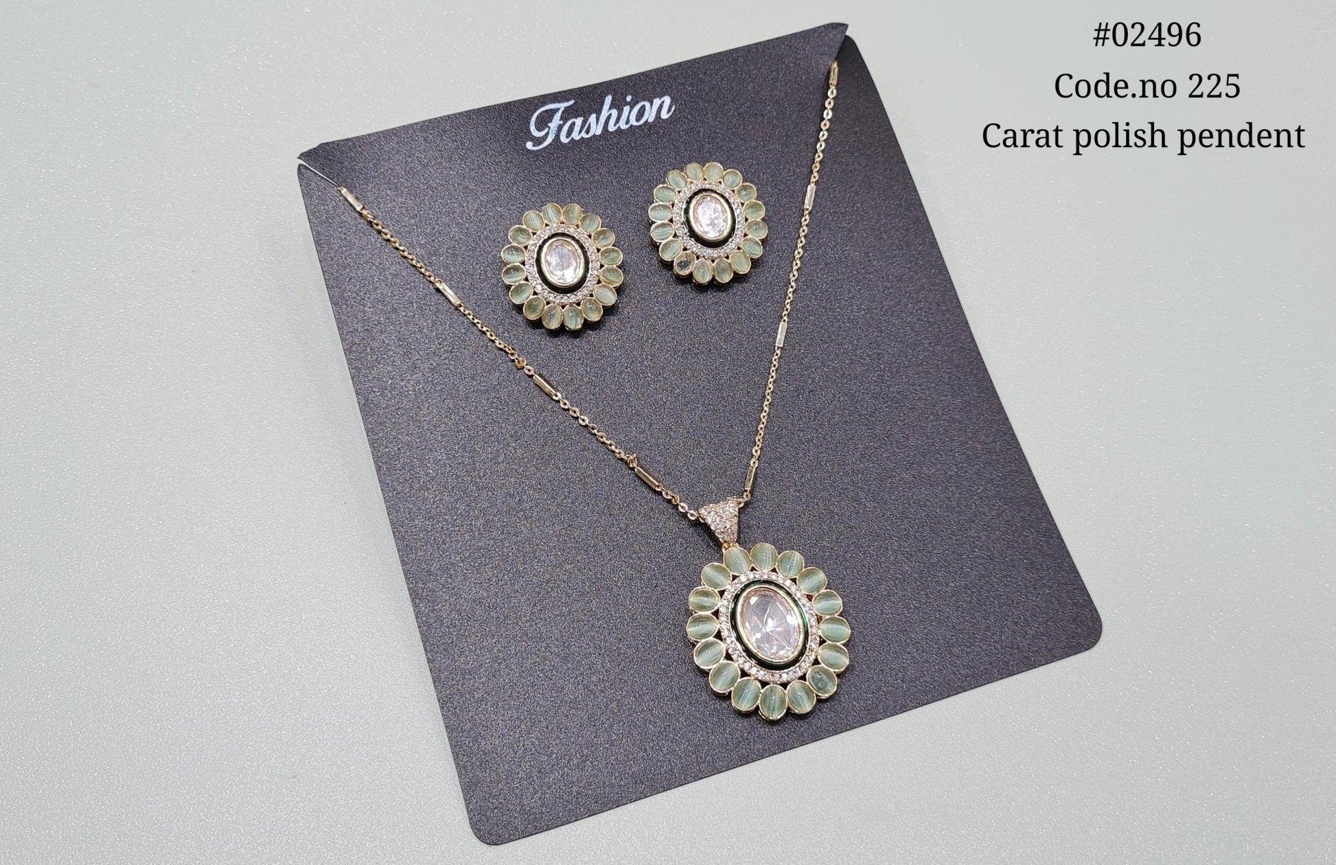 Kundan pendant 02496 - KRISHNA'S SWETA JEWELLERY