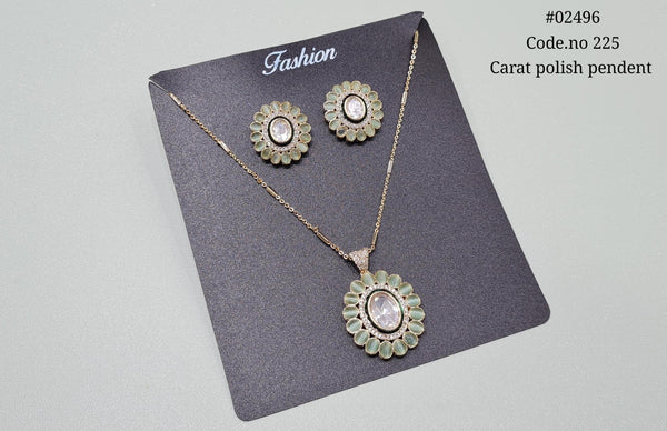 Kundan pendant 02496 - KRISHNA'S SWETA JEWELLERY