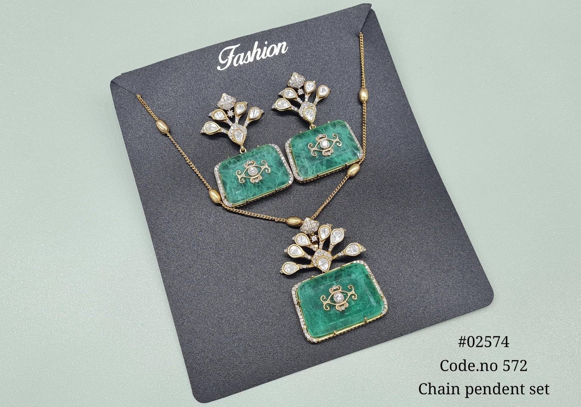 Kundan pendant 02574 - KRISHNA'S SWETA JEWELLERY