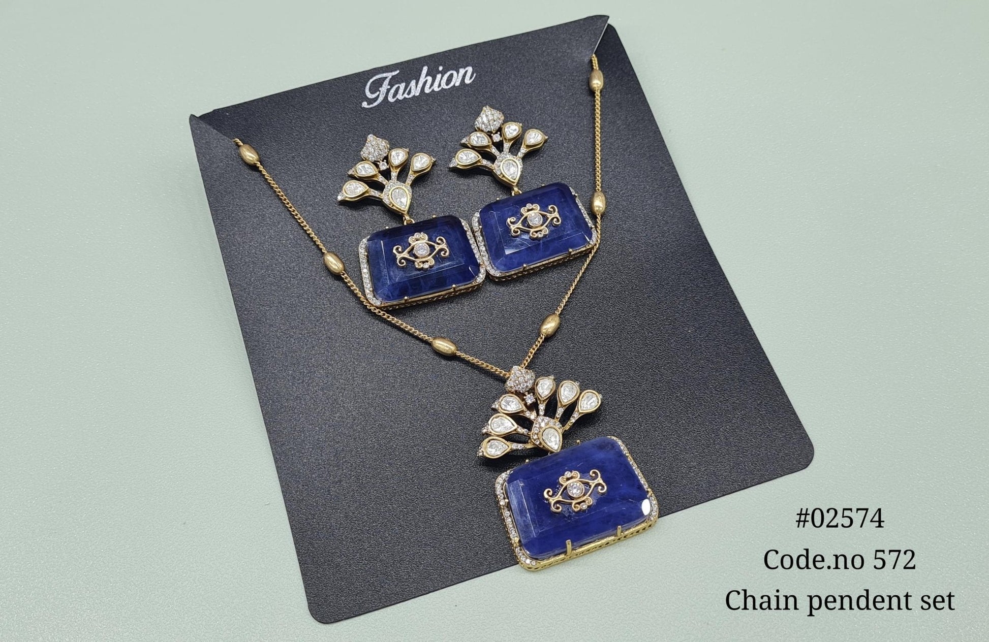 Kundan pendant 02574 - KRISHNA'S SWETA JEWELLERY