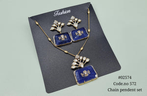 Kundan pendant 02574 - KRISHNA'S SWETA JEWELLERY