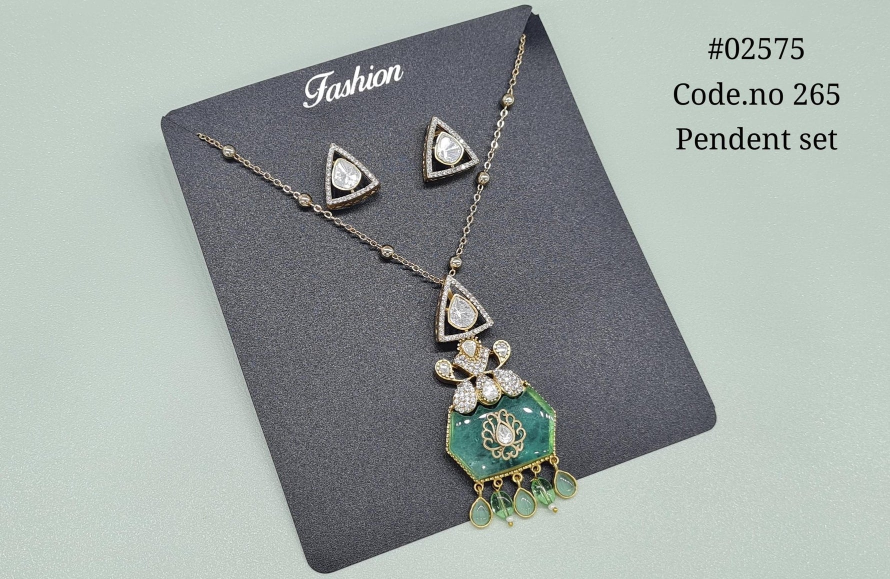 Kundan pendant 02575 - KRISHNA'S SWETA JEWELLERY
