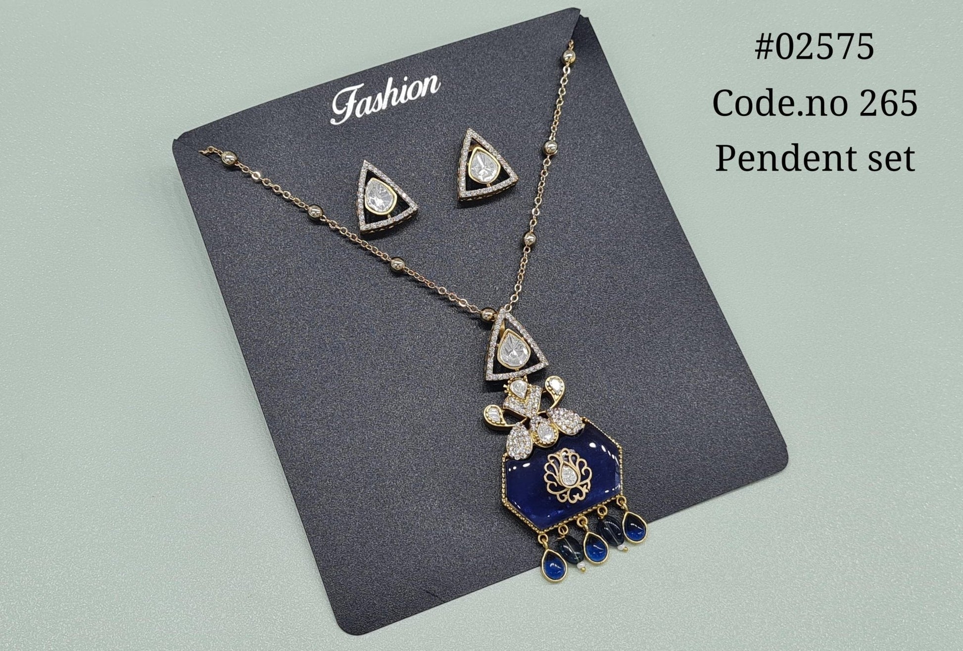 Kundan pendant 02575 - KRISHNA'S SWETA JEWELLERY