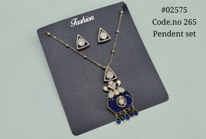 Kundan pendant 02575 - KRISHNA'S SWETA JEWELLERY